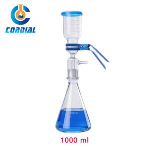 CORDIAL 1000ml Borosilicate Glass Vacuum Filtration System for Laboratory Use