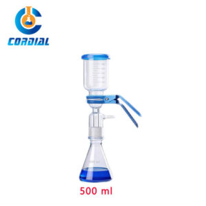 CORDIAL 500ml Borosilicate 3.3 Glass Vacuum Filtration System for Laboratory Use