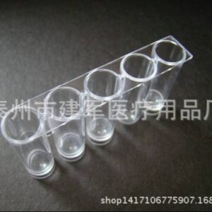 Taizhou Jianjun Medical Supplies Test Tube Rack 4 Holes Clear Plastic Lab Use