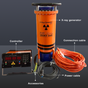XXH-2505Z LX High Quality X Ray Flaw Detector Video 150-250kv Voltage 34mm Penetration Glass Tube 5mA Current for NDT Safe
