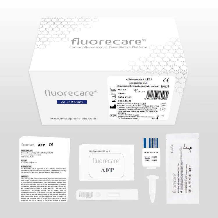 Fluorecare AFP (Alpha-Fetoprotein) Rapid Test Kit – Tumor Marker POCT (20 Tests/Box)