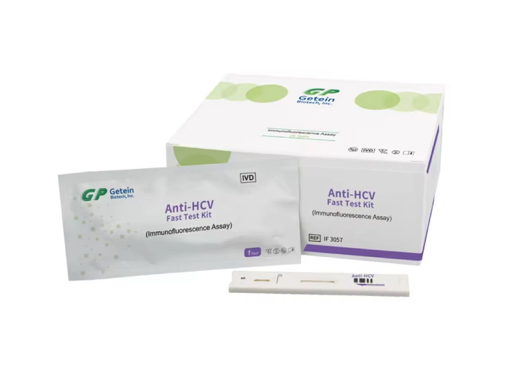 Getein Anti-HCV Rapid Test Kit – Hepatitis C Virus Antibody, Immunofluorescence (25 Tests) - Image 2