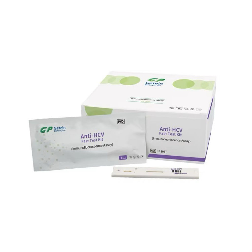 Getein Anti-HCV Rapid Test Kit – Hepatitis C Virus Antibody, Immunofluorescence (25 Tests)