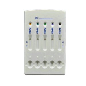 HBV 5-Panel Rapid Test incl. Anti-HBs (HBsAg/HBsAb/HBeAg/HBeAb/HBcAb) – One-Step, CE, Hepatitis B